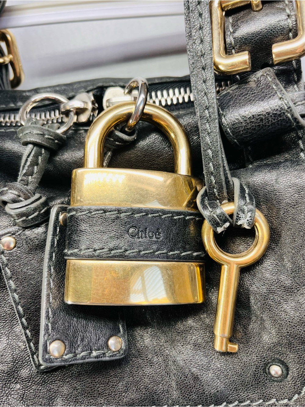Chloe Black Leather medium Paddington Capsule satchel - Picture 2 of 16